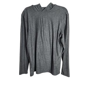 Bearbottom Mens Technical Hoodie sz L heathered gray outdoors hiking camping